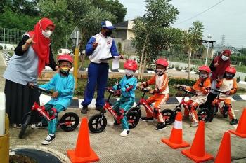 Yayasan AHM Gelar Edukasi di Taman Lalu Lintas Anak Kalihurip